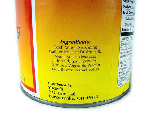 28 oz Pack 1 Yoders Taco Beef Filling Can, of | Fully Cooked Ground Beef, Heat & Serve | Shelf-Stable Protein for Quick
