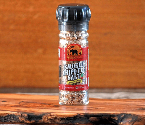 3.5 oz 2-Pack Smoked Chipotle Spicy Salt Seasoning by African Dream Foods | Spicy Chili Salt with Natural African