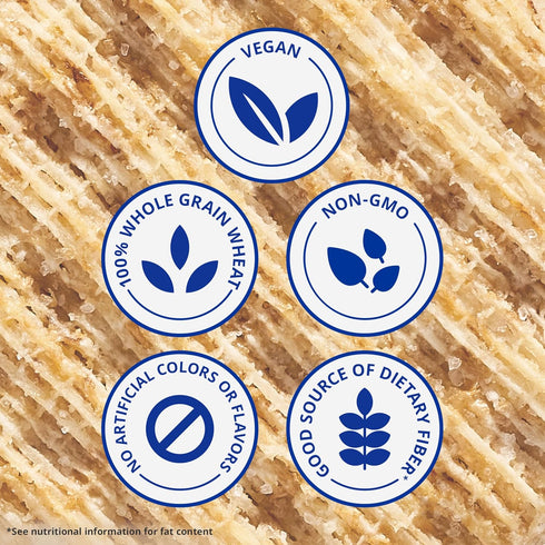 20 Packs Triscuit Minis Original Whole Grain Wheat Crackers, Vegan Crackers, Bulk Lunch Snacks, Snack