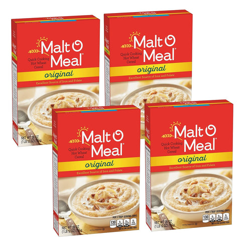 Malt-O-Meal, Original Malt-O-Meal Hot Breakfast Cereal, Quick Cooking, 28 Ounce Box (Pack
