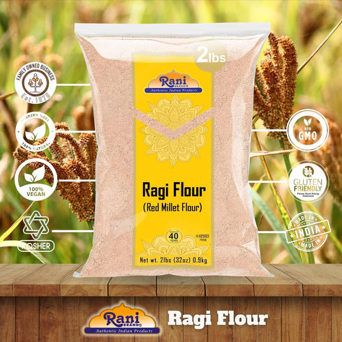 32oz (2lbs) 908g Rani Ragi (Finger Millet) Flour ~ All Natural | Vegan | Gluten Friendly | NON-GMO | Kosher | Indian