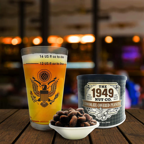 The 1949 Nut Co. 10 oz. Chocolate Covered Virginia Style Peanuts | Oil Roasted Fried with a Unique Crispy Crunch |