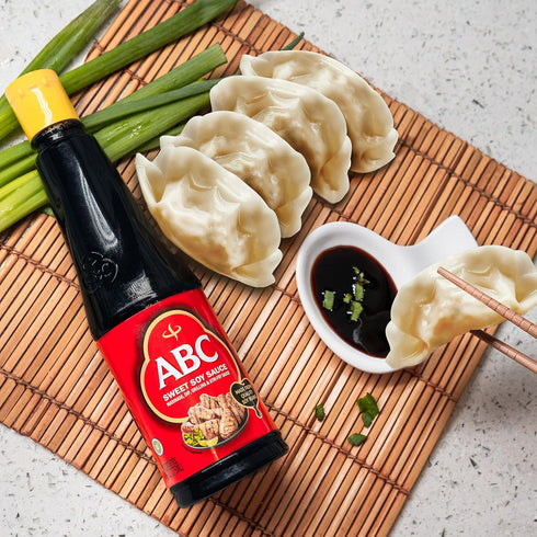 ABC Sweet Soy Sauce – 20.3 Fl Oz (2 Pack) – Vegan Black Dark Soy Glaze for BBQ Marinade, Dip, Stir Fry