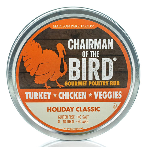 Chairman of the Bird Gourmet Turkey Rub Seasoning – Citrus-Herb Spice Blend, 2oz Fresh-Sealed Pouch