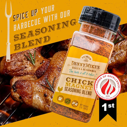 Chick Magnet Rotisserie Chicken Seasoning Rub, Gluten-Free, Low Sodium, 7oz Shaker