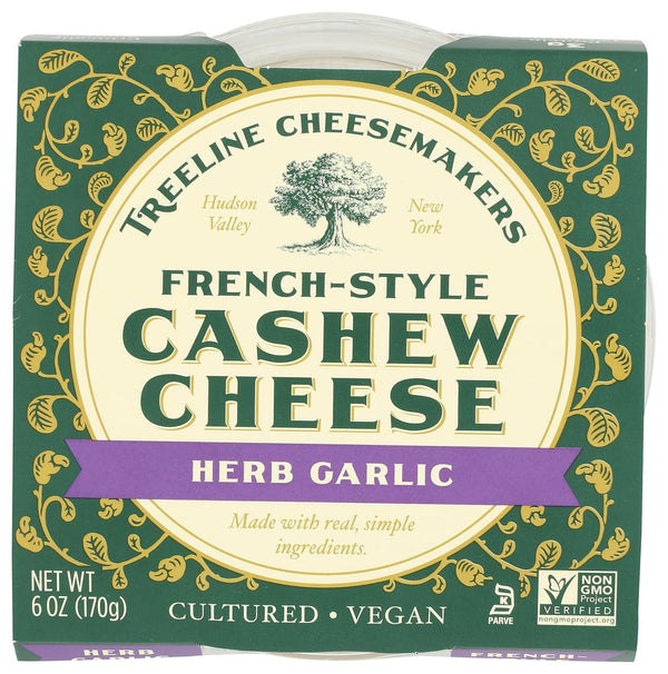 Treeline Vegan Soft Herb and Garlic Cheese, 6 oz