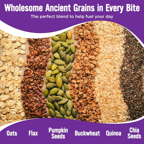 24 Pack Cooper Street Granola Bakes - Soft Baked Oats, Grain & Seeds Breakfast Granola Bars Variety - Nut & Dairy Free