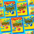 20 Pack, 16 oz Gushers Fruit Flavored Snacks, Blueberry Grape, Sour Blue Raspberry, Pouches, Family