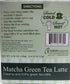 Matcha Green Tea Latte - 12 Single Serve Cups