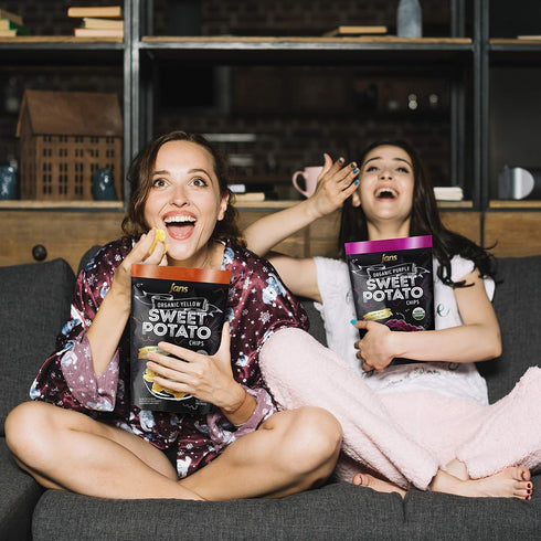 4 oz Jans Purple Sweet Potato Chips, Baked Sweet Potato Chips Made with Coconut Oil Healthy Sweet Potatoes Snacks, AIP