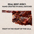 5 Pack 2.25 oz 4 Hardtimes Beef Jerky - Variety, Specialty Gift Bag - Great Gift for Father's Day, Holiday, & Birthday