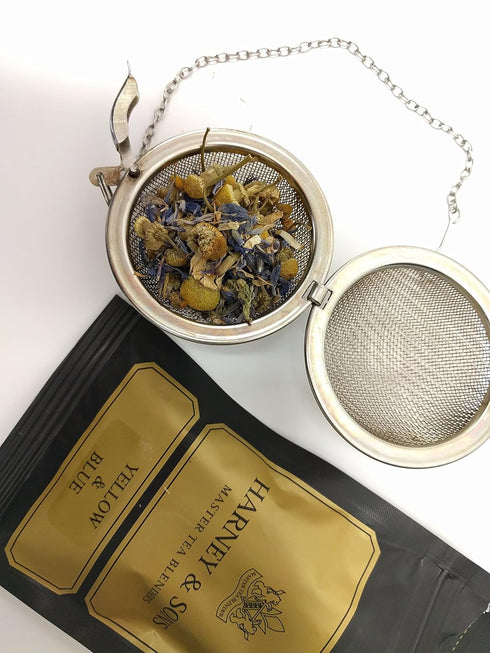 50 Harney & Sons Yellow & Blue, Sachets of Chamomile Tea w/Cornflowers
