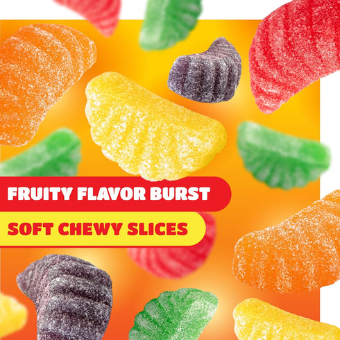 1 Pack Fruit Slices Jelly Candy - Pound - Old Fashioned Jelly Candy for Holiday Snack Bowls and Gifts - Gelatin Free