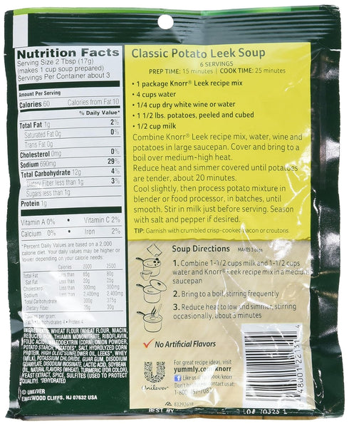 Knorr Leek Recipe Mix, 1.8 oz (Pack of 3)