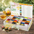 24 Set Blooming Tea & Edible Flower Infusions, Green Tea, Unique Flavors Gift for Everyone Natural, Floral & Aromatic
