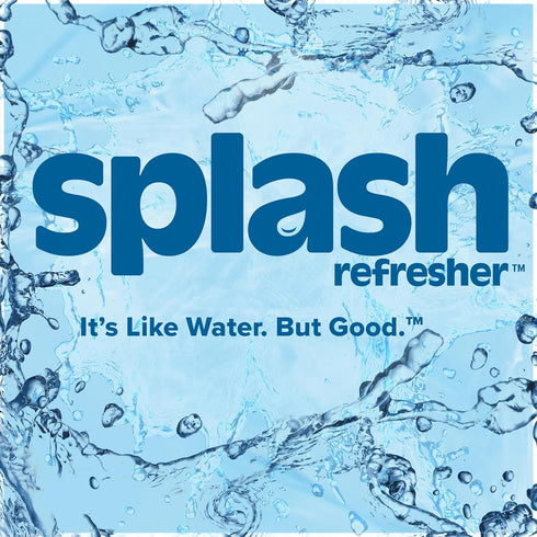 16.9 Oz (24 Count) SPLASH REFRESHER Lemon Flavor Water Beverage, Fl Plastic Bottles