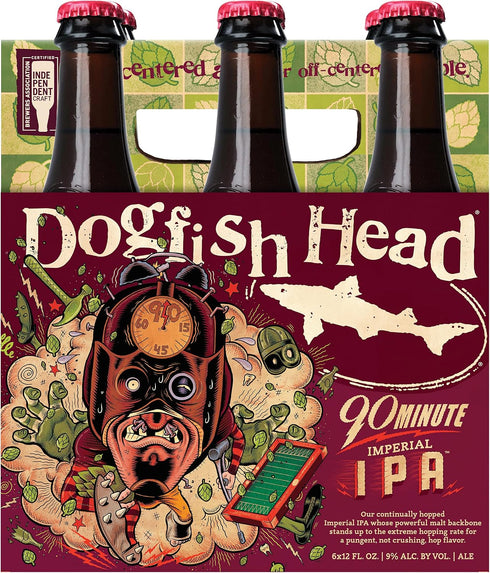 Dogfish Head 90 6pk, 12 Oz Brewery, IPA Minute, Fl