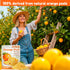 9oz 100% Dried Orange Peel Zest Natural Zesty Citrus Flavor Granules for Baking, Cooking, Tea & Seasoning - Add a Burst
