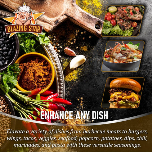 Blazing Star BBQ Scorpion Rub & Seasoning, Shaker Spice Mix, 13.8 Oz