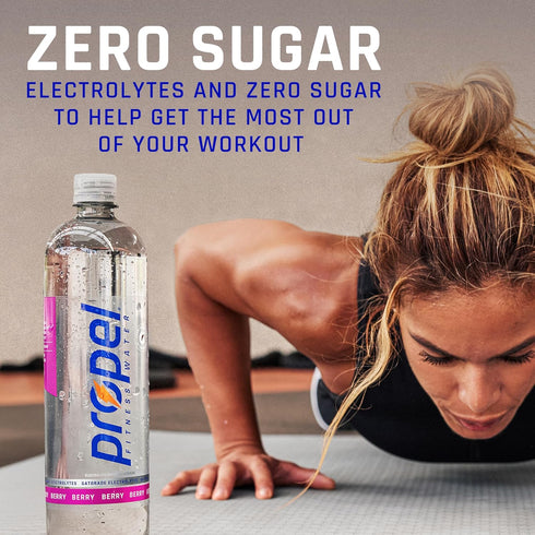 12 oz (8 Pack) Propel Electrolyte Enhanced Water Sports Drink, Kiwi Strawberry Flavored Water, Zero Calorie & Zero