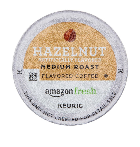 Amazon Fresh 80 AmazonFresh Ct. K-Cups, Hazelnut Flavored Medium Roast, Keurig K-Cup Brewer Compatible