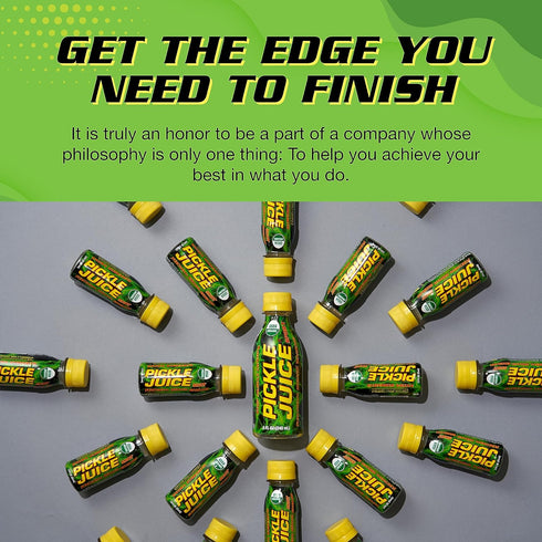 Immediately 2.4 oz, 24 Pack Pickle Juice Sports Drink Shots, Extra Strength - Relieves Cramps - Electrolyte Pickle
