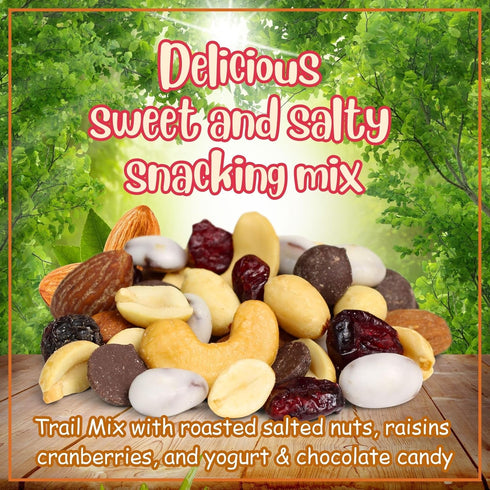 2 Lbs Deluxe Trail Mix with Greek Yogurt, Chocolate, Fruit and Nuts by Its Delish, Bulk Bag | Healthy Mix of Greek