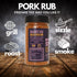 Smoky Pig BBQ Pork Rub, 100% Natural BBQ Seasoning, Perfect Blend of Spices for Smoky BBQ and Grill Pork Dishes