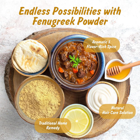 8 oz Spice Profile USDA Organic Fenugreek Powder, Lab Tested, Resealable Pouch, Methi Ground, Polvo de Fenogreco