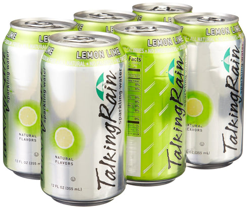 Talking Rain Sparkling Water Lemon Lime, 12 oz can