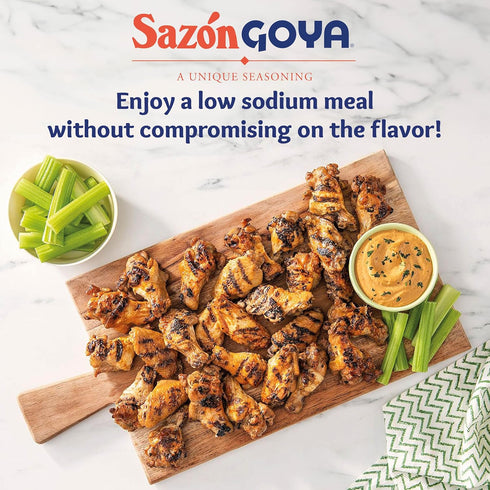 3.52oz Sazn Natural and Complete by Goya, Low Sodium Latin Spice Blend for Poultry, Seafood, Meat and Vegetables, All