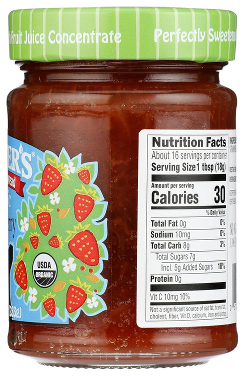 Crofters 10 OZ Organic Strawberry Fruit Spread