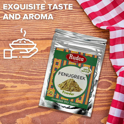 Rudca Food Utsho-Suneli Fenugreek Blue, 100% Natural Dry Spice, Imported from Georgia, 1.78 oz/50 gr