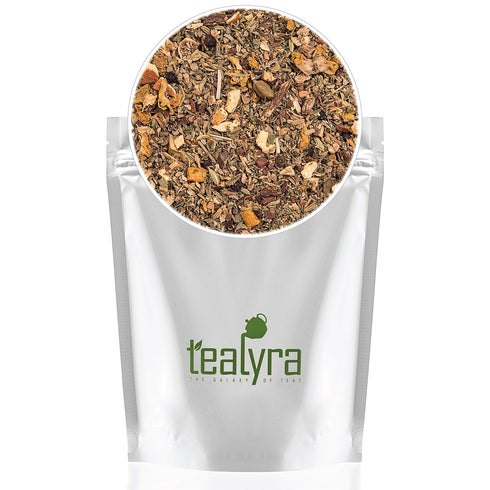 Tealyra Holistic Health Tea, Turmeric Healthy Tonic with Ginger, Fennel, Cinnamon, Caffeine-Free, 224g (8-ounce)