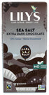 Lily's Chocolate Lily's Sweets, 70% Cocoa Extra Dark Chocolate - Sea Salt Bar, 2.8