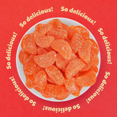 2-Pound Orange Slices Jelly Candy | Bag | Sugar-Dusted | Gelatin-Free