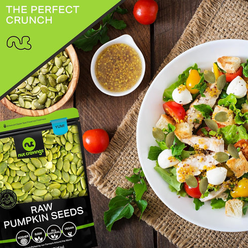 (48oz 3 LB) Packed NUT CRAVINGS - Raw Pumpkin Seeds Pepitas, Unsalted, Shelled, - Bulk Nuts Fresh in Resealable Bag