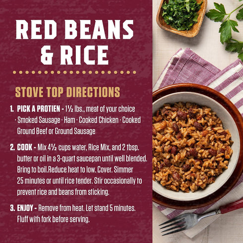 12 oz Zatarain's Family Size Red Beans & Rice
