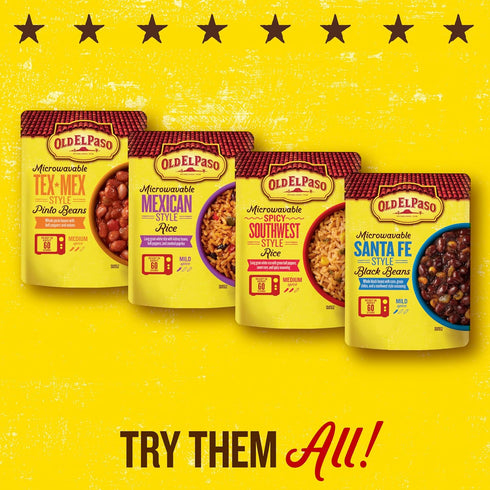 8.8 oz Old El Paso Black Beans, Santa Fe Style, Microwavable Pouch