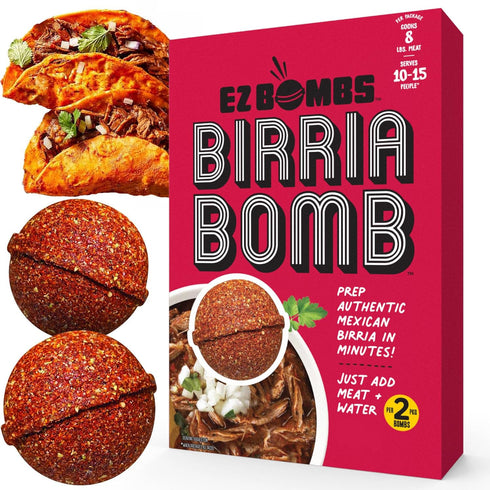 EZ Bombs Birria Bomb Seasoning, Pack of 2 Authentic Mexican Spice Mix