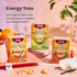 (3 Pack) Set 48 Yogi Energy Variety Organic Sampler & Tea Gift Contains Caffeine Tea Bags