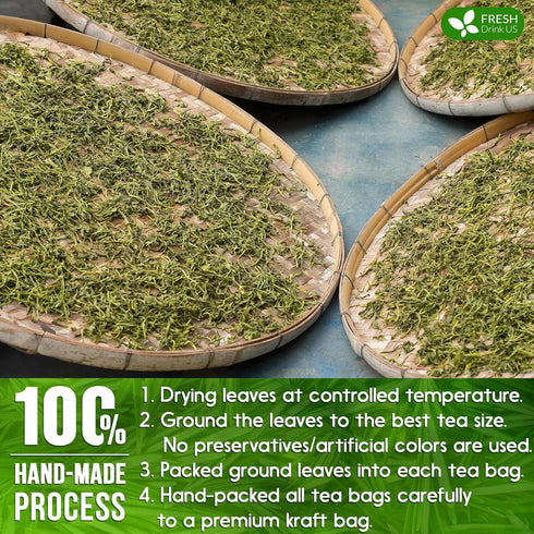 100 100% FRESHDRINKUS, Premium Rosemary Leaf Tea Bags, Natural and Pure Rosemary Dried Leaves, Pure Rosemary Herbal