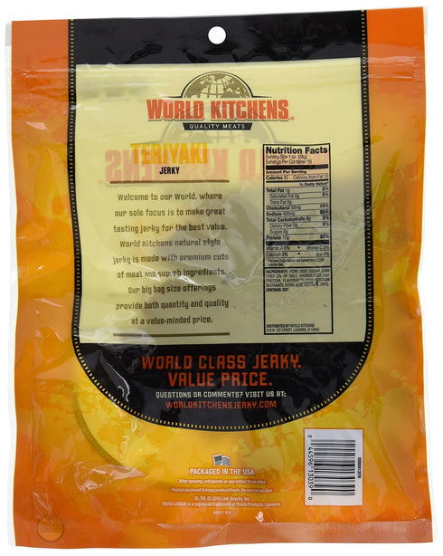 World Kitchens 10 Jerky, Teriyaki, Ounce