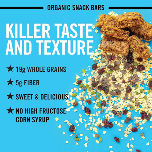 12 (Pack 1) Dave's Killer Bread Trail Mix Crumble Organic Snack Bars, Individually Wrapped Snack Bars