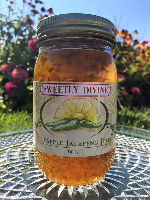 Pineapple Jalapeno Sweetly Divine Hot Pepper Jelly - Flavorful Heat in Every Jar