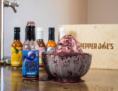 5 Pepper Joes Blueberry Carolina Reaper Hot Sauce Premium Carolina Reaper Hot Sauce Made with a Worlds Hottest Chili