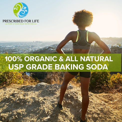 Prescribed For Life Organic Sodium Bicarbonate Powder, Aluminum Free Baking Soda, 1kg