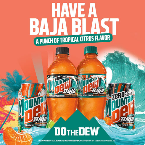 Citrus12 Oz (Pack 12) Mountain Dew, Baja Cabo Fl Cans