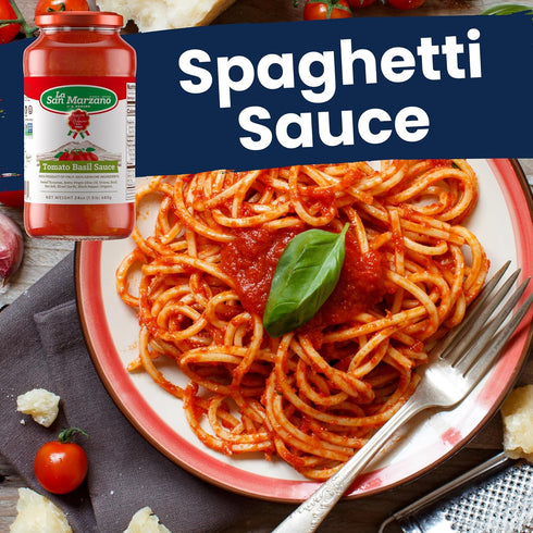 24 oz, La San Marzano Tomato Basil Sauce, Pasta Sauce Made in Italy, All Purpose Tomato Premium Quality, All Natural