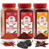 Pack (48 oz Chile Powder Variety Total) Ancho, Guajillo & Arbol for Authentic Mexican Flavor Pure Ground Dried Chiles